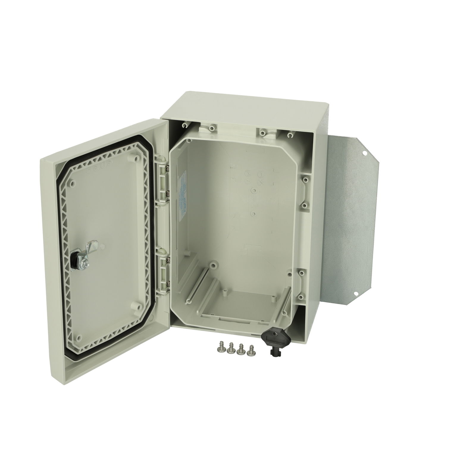 ARCA 302015 Cabinet, PC Grey cover, 1-point locking, hinges on the long side