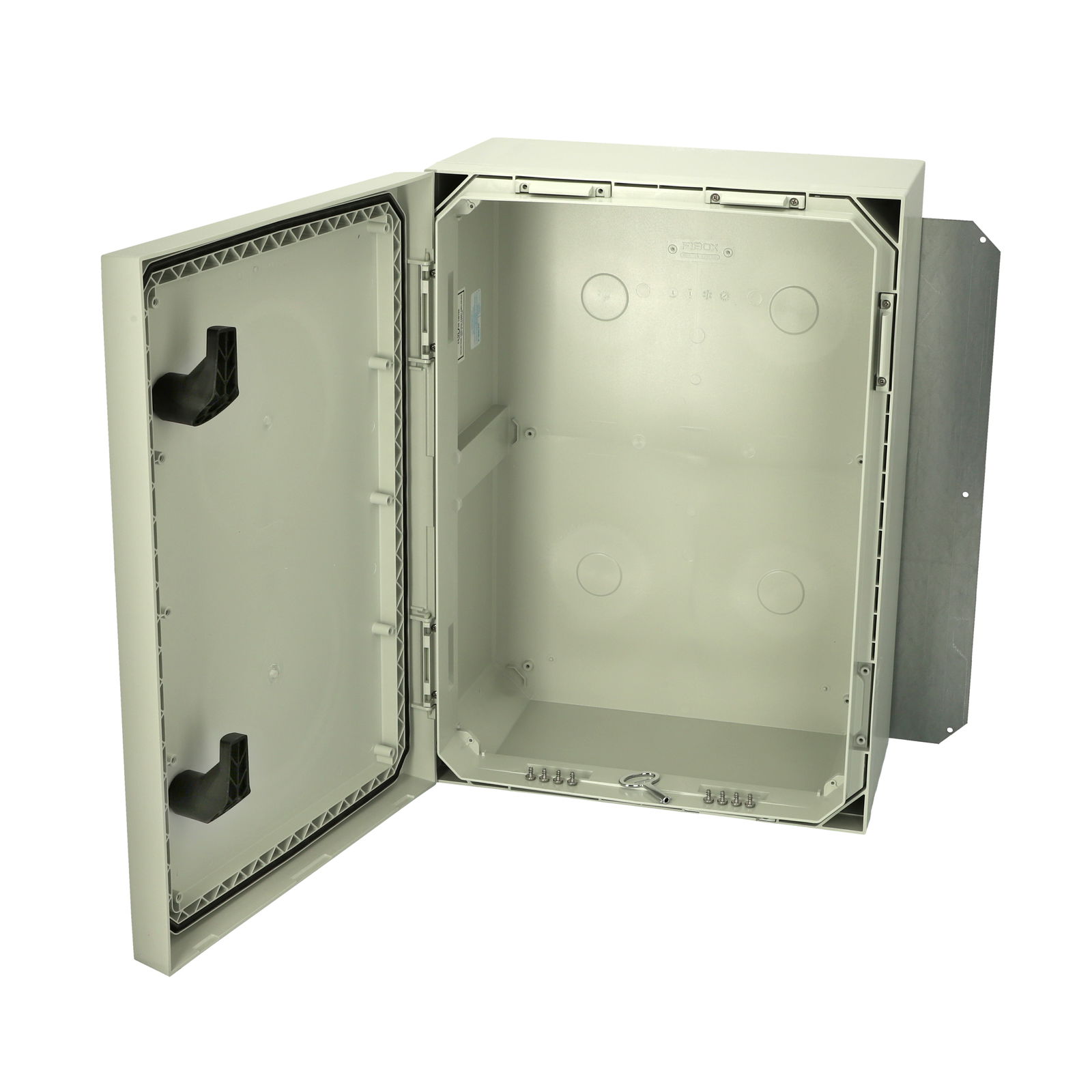 ARCA 705030 Cabinet, PC Grey cover, 2-point locking, hinges on the long side