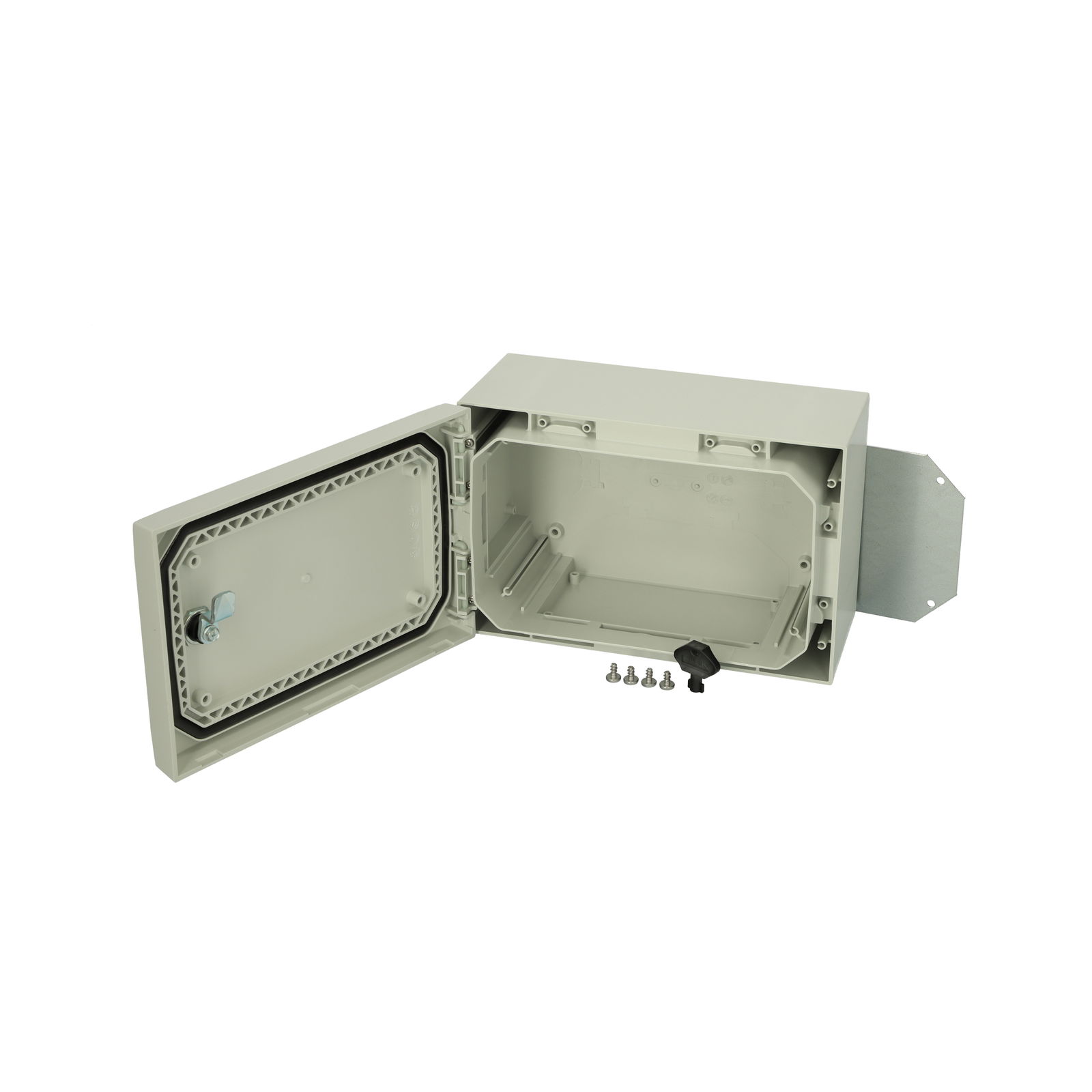 ARCA 203015 Cabinet, PC Grey cover, 1-point locking, hinges on the short side