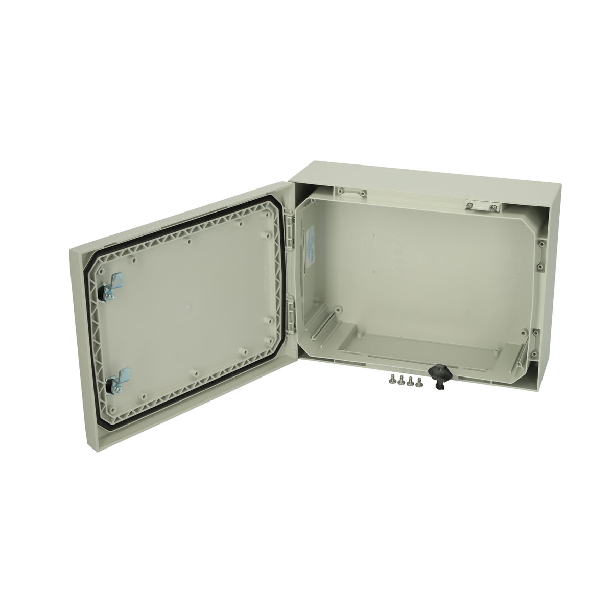 ARCA 304015 No MP Cabinet, PC Grey cover, 2-point locking, hinges on the short side, without mountingplate
