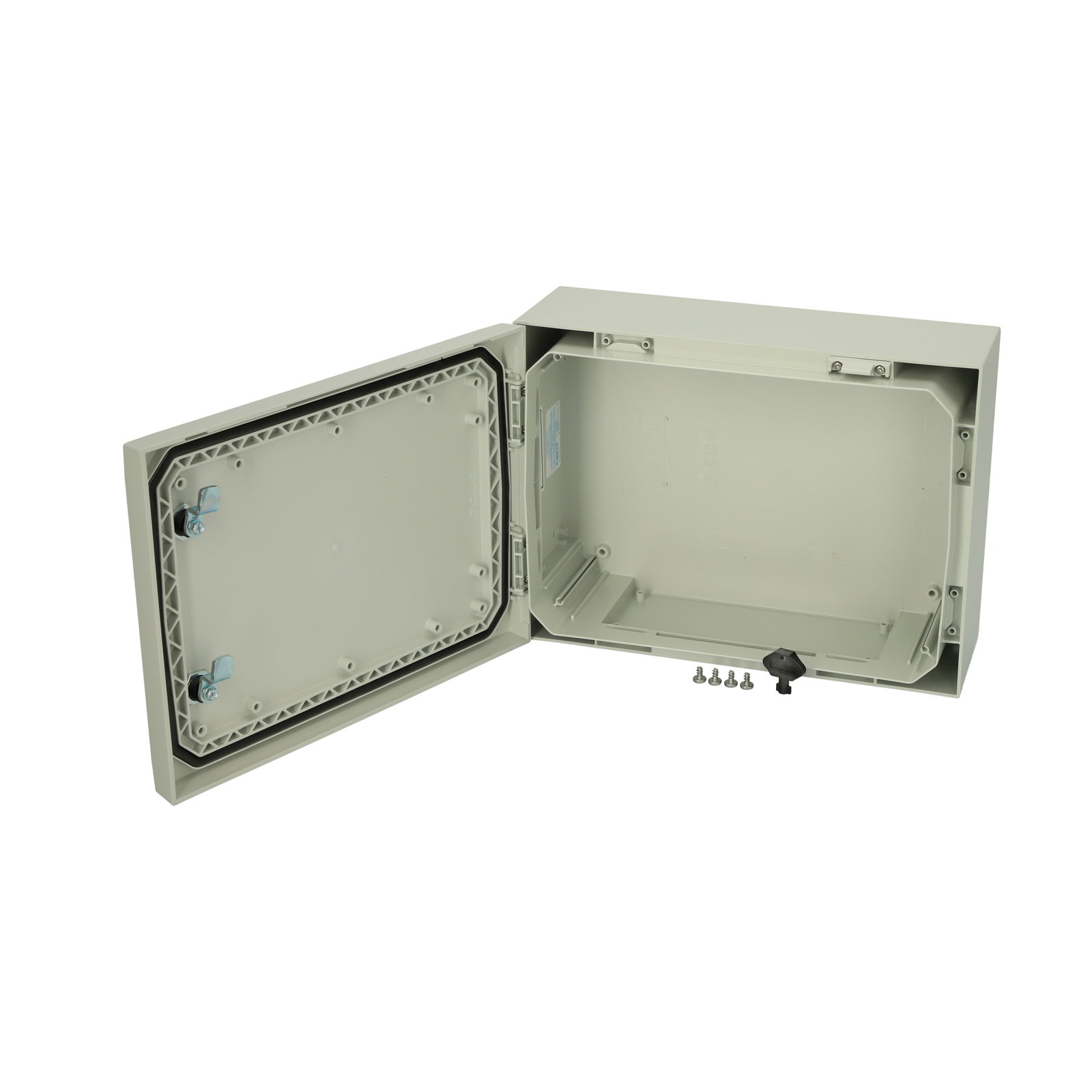 ARCA 304015 No MP Cabinet, PC Grey cover, 2-point locking, hinges on the short side, without mountingplate