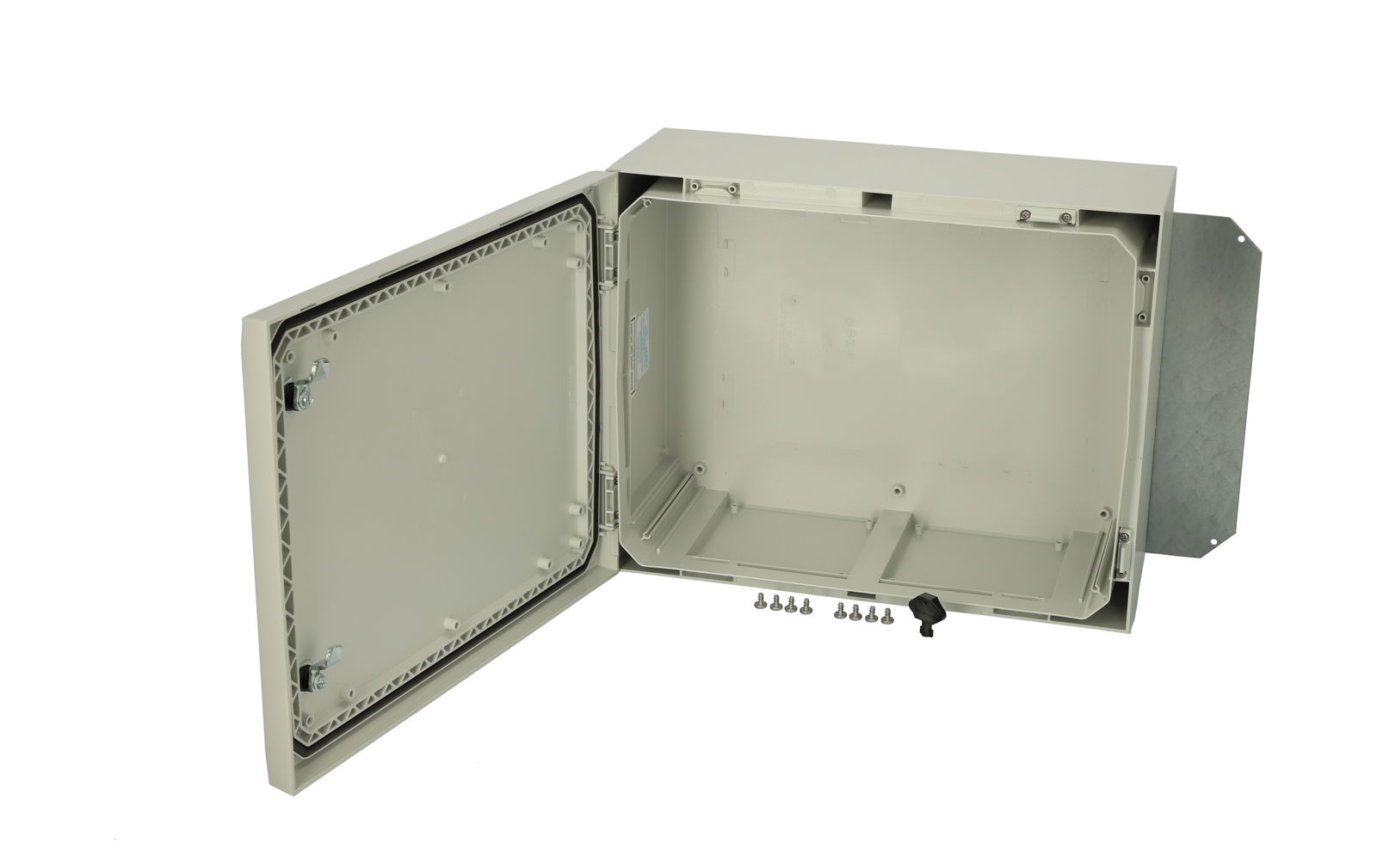 ARCA 405021 Cabinet, PC Grey cover, 2-point locking, hinges on the short side