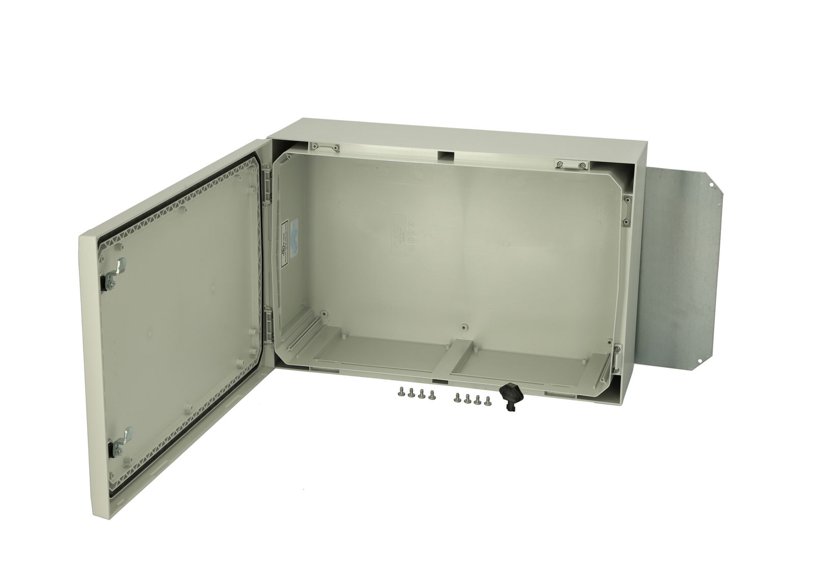 ARCA 406021 Cabinet, PC Grey cover, 2-point locking, hinges on the short side