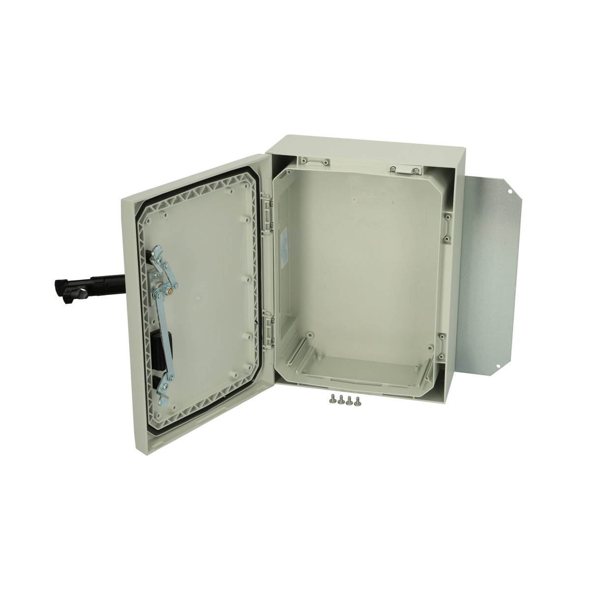 ARCA 403015S Cabinet, PC Grey cover, Swinghandle, hinges on the long side