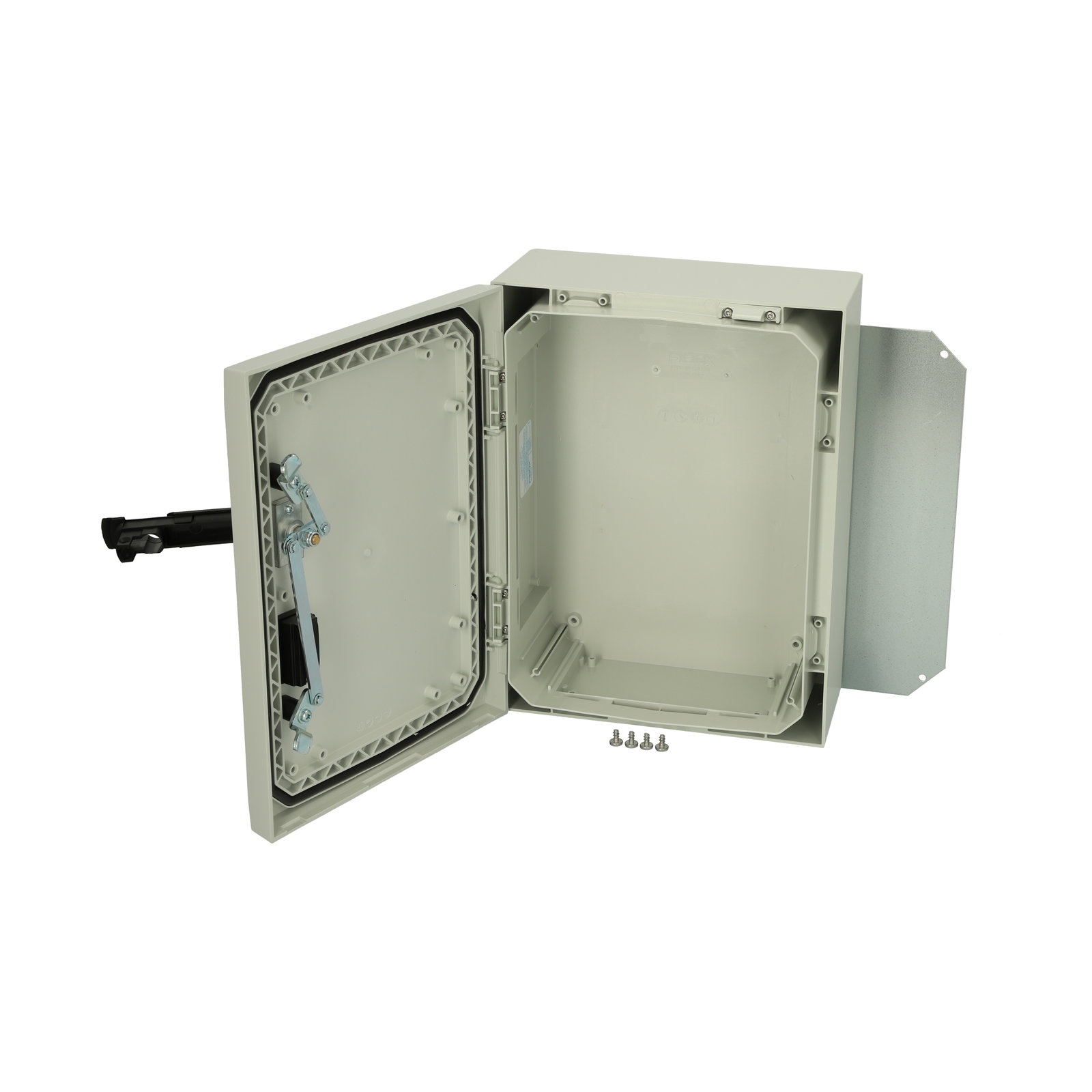ARCA 403015S Cabinet, PC Grey cover, Swinghandle, hinges on the long side