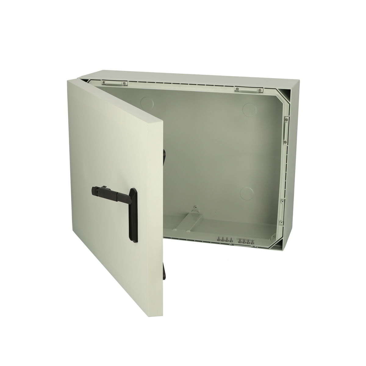 ARCA 608030S No MP Cabinet, PC Grey cover, Swinghandle, hinges on the short side, without mountingplate