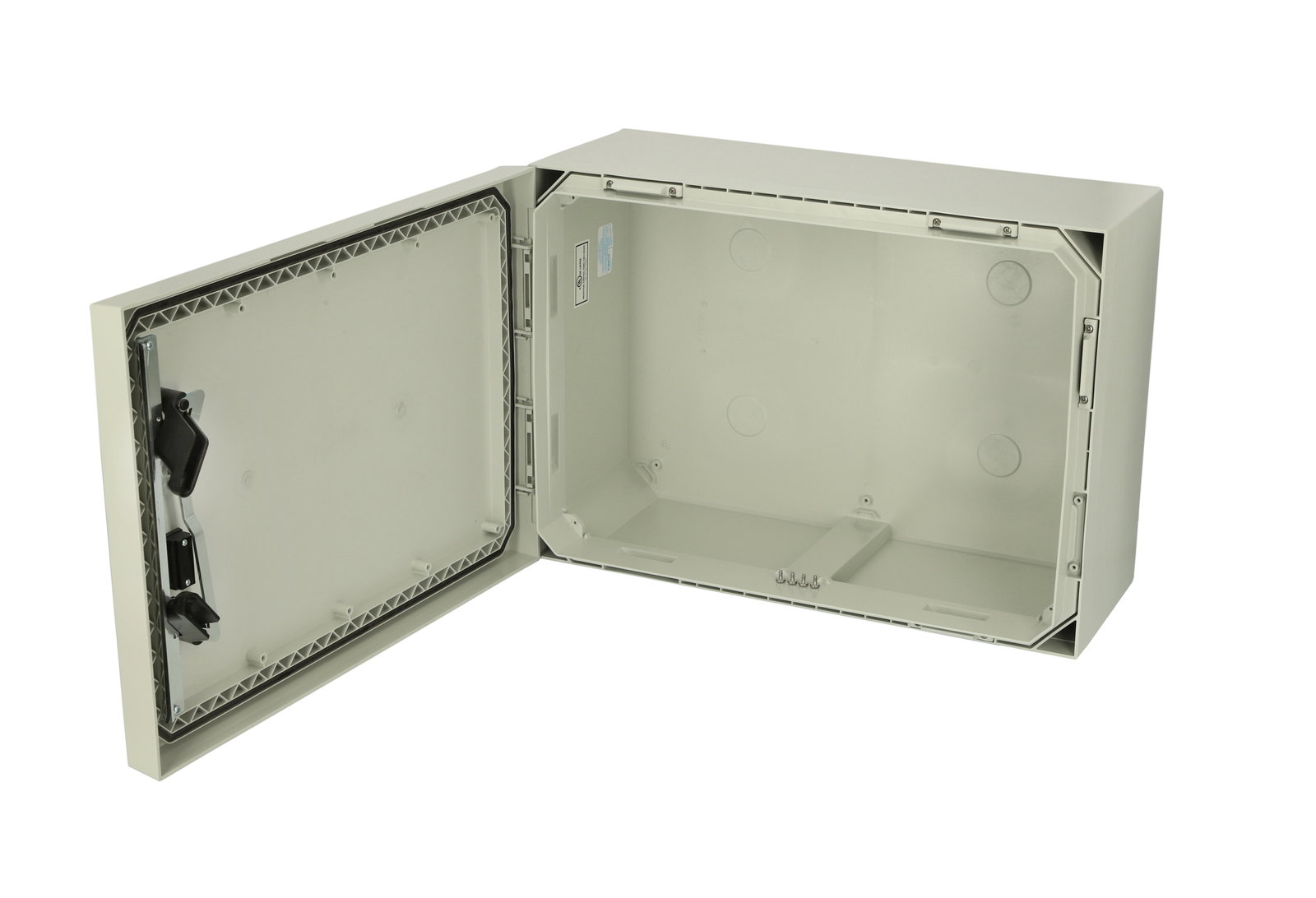 ARCA 507030S No MP Cabinet, PC Grey cover, Swinghandle, hinges on the short side, without mountingplate