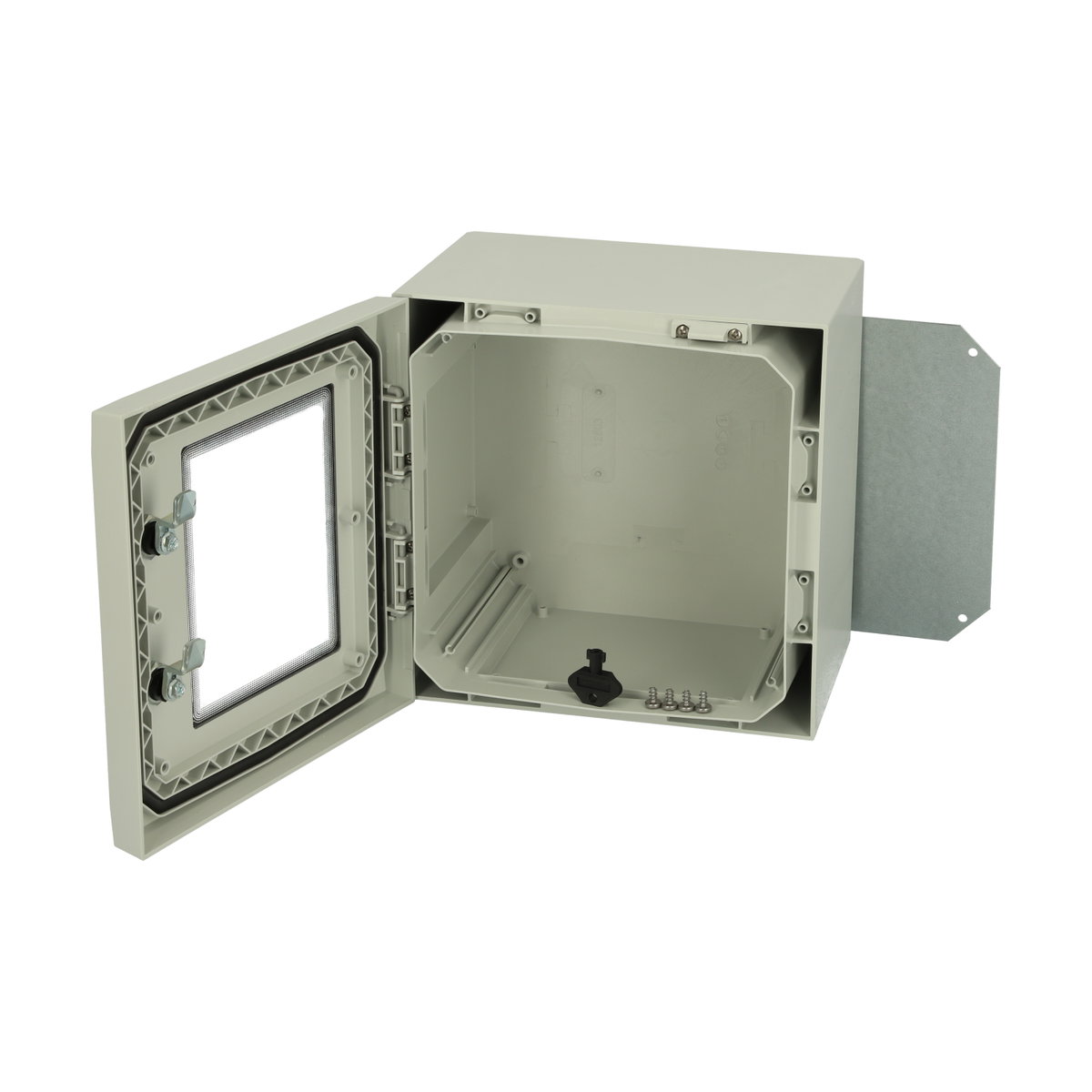 ARCA 303021W Cabinet, PC Grey cover with window, 2-point locking