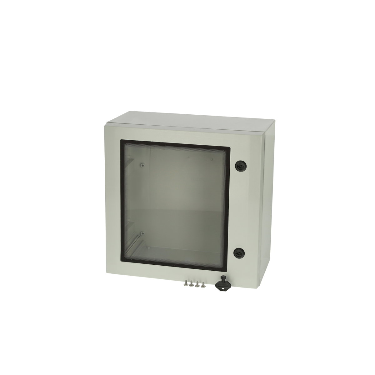 ARCA 404021W No MP Cabinet, PC Grey cover with window, 2-point locking, without mountingplate
