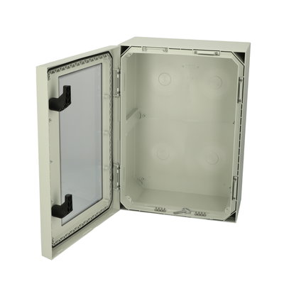 ARCA 705030W No MP Cabinet, PC Grey cover with window, 2-point locking, hinges on the long side, without mountingplate