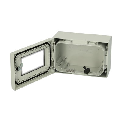 ARCA 203015W No MP Cabinet, PC Grey cover with window, 1-point locking, hinges on the short side, without mountingplate