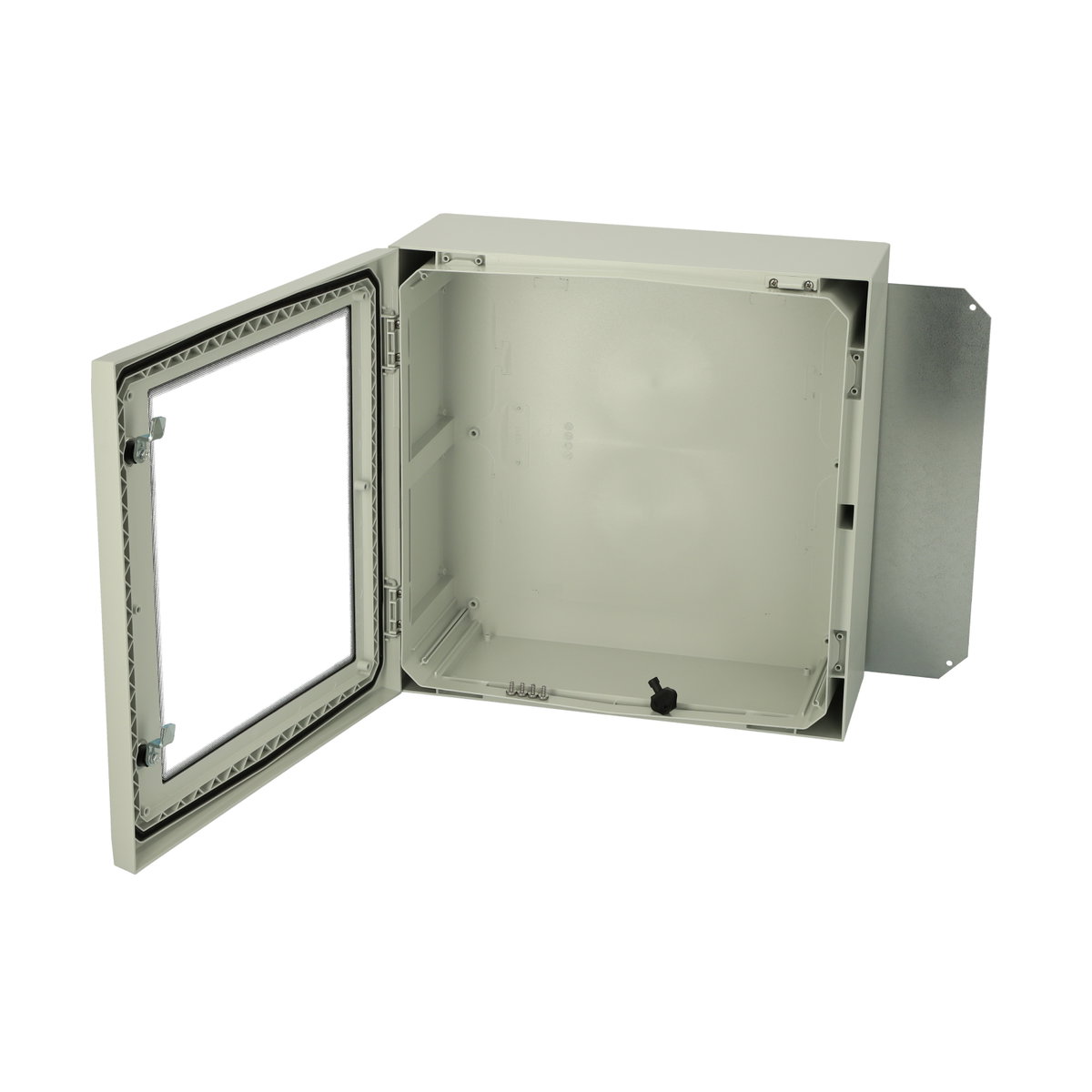 ARCA 505021W Cabinet, PC Grey cover with window, 2-point locking