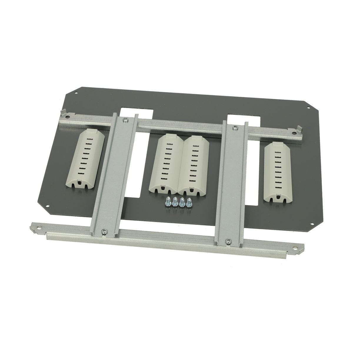 DRS ARCA 403015 DIN rail frame set 2 rows x 11 modules, for size 400x300x150