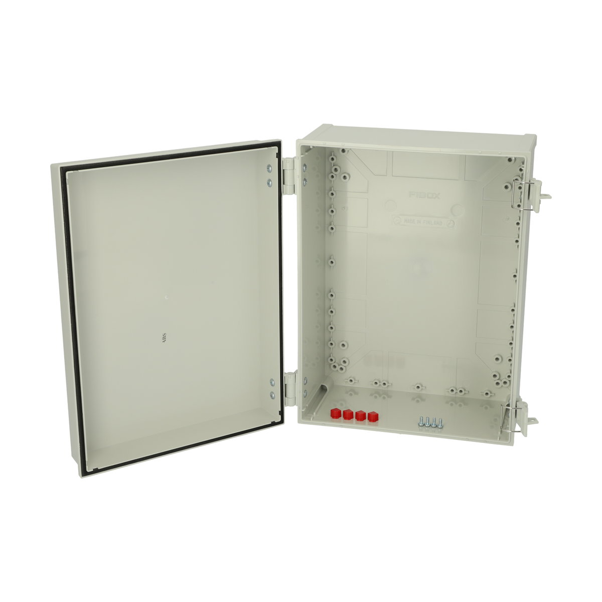 CAB ABS 403018 G cabinet Cabinet, ABS, Grey door Latches on the long side
