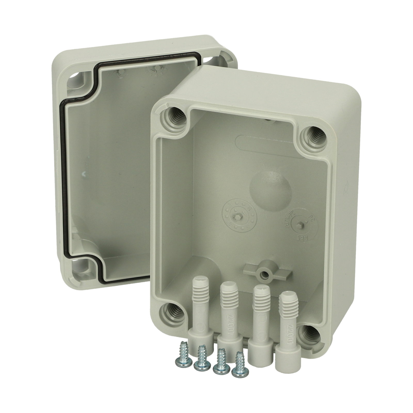 PC B 65 G enclosure Enclosure, PC Grey cover