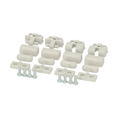 TH A grey hinge set Grey plastic hinges (2 pcs) incl. mounting screws