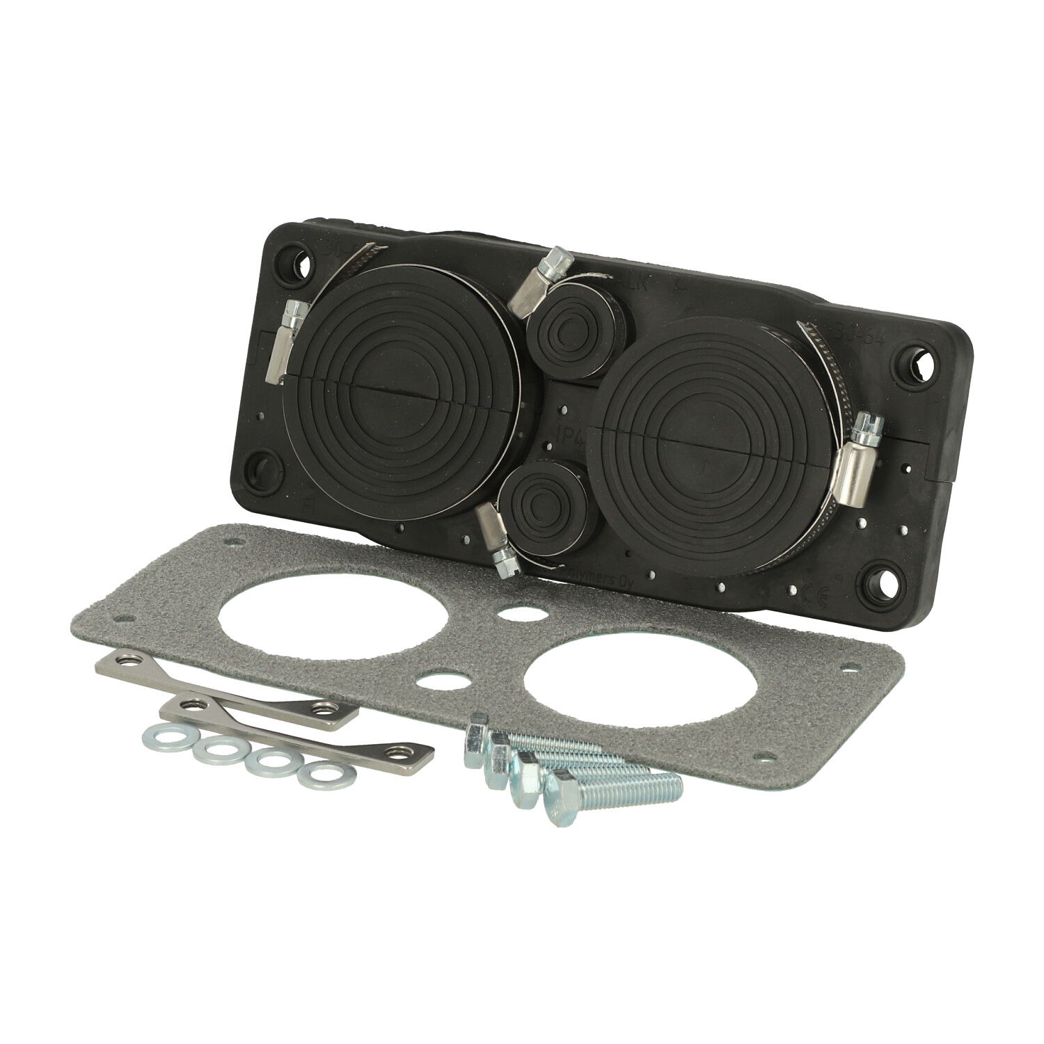 FCE 2x64 Set Cable entry set size 2, IP44 Bushing points: 2 x 30mm – 64mm, 2 x 8mm – 20mm