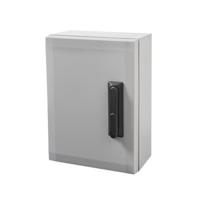 ARCA 604021S No MP Cabinet, PC Grey cover, Swinghandle, hinges on the long side, without mountingplate