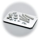 MB 12225 AL set Swing door set for aluminium front plates