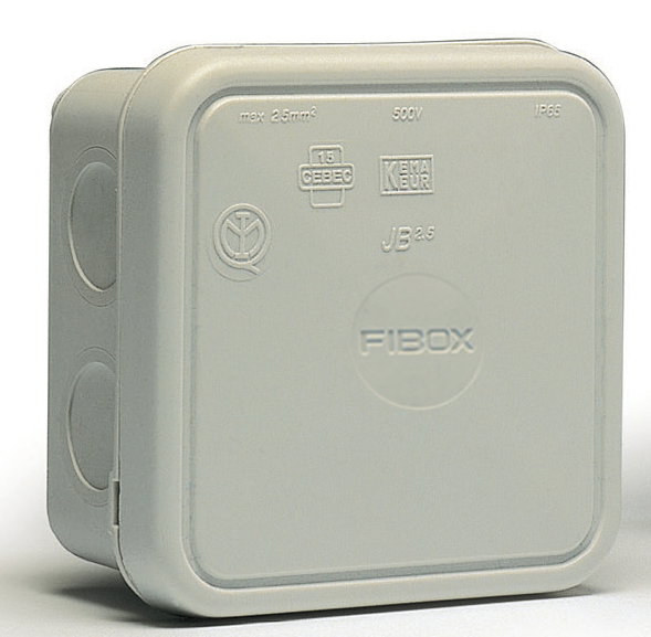 JB 2.5 WH Junction box 2.5 mm², PP, white Integrated membranes
