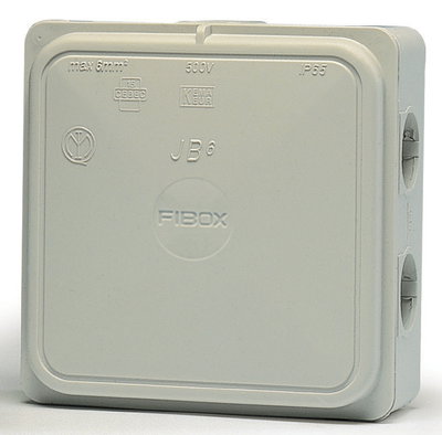 JB 6 WH Junction box 6 mm², PP, white Integrated membranes