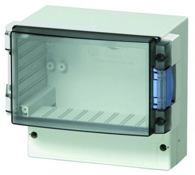 ABS 17/16-3 enclosure Enclosure, ABS Smoked transparent hinged cover