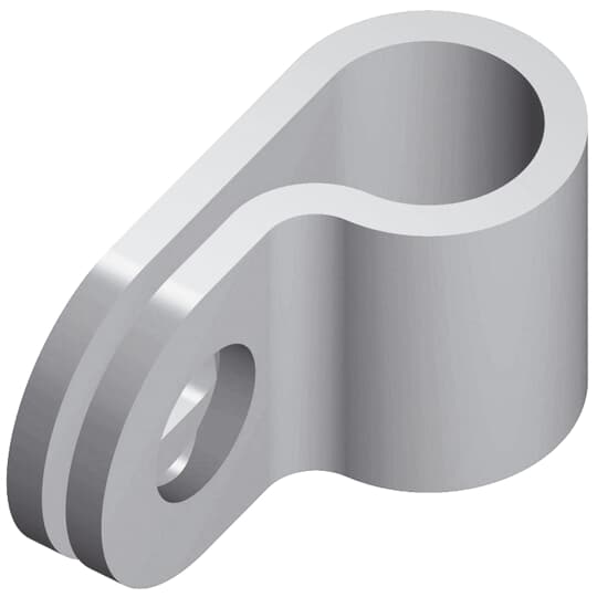 ONE HOLE CABLE CLIP 8DIA ALUM COND