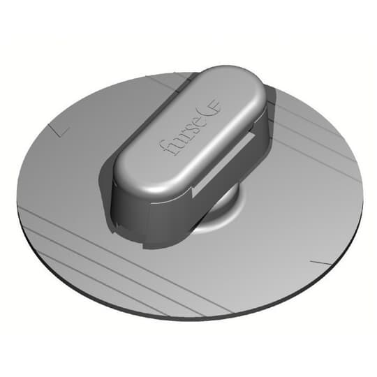 GLUE DOWN CLIP GREY 8 PVC COND