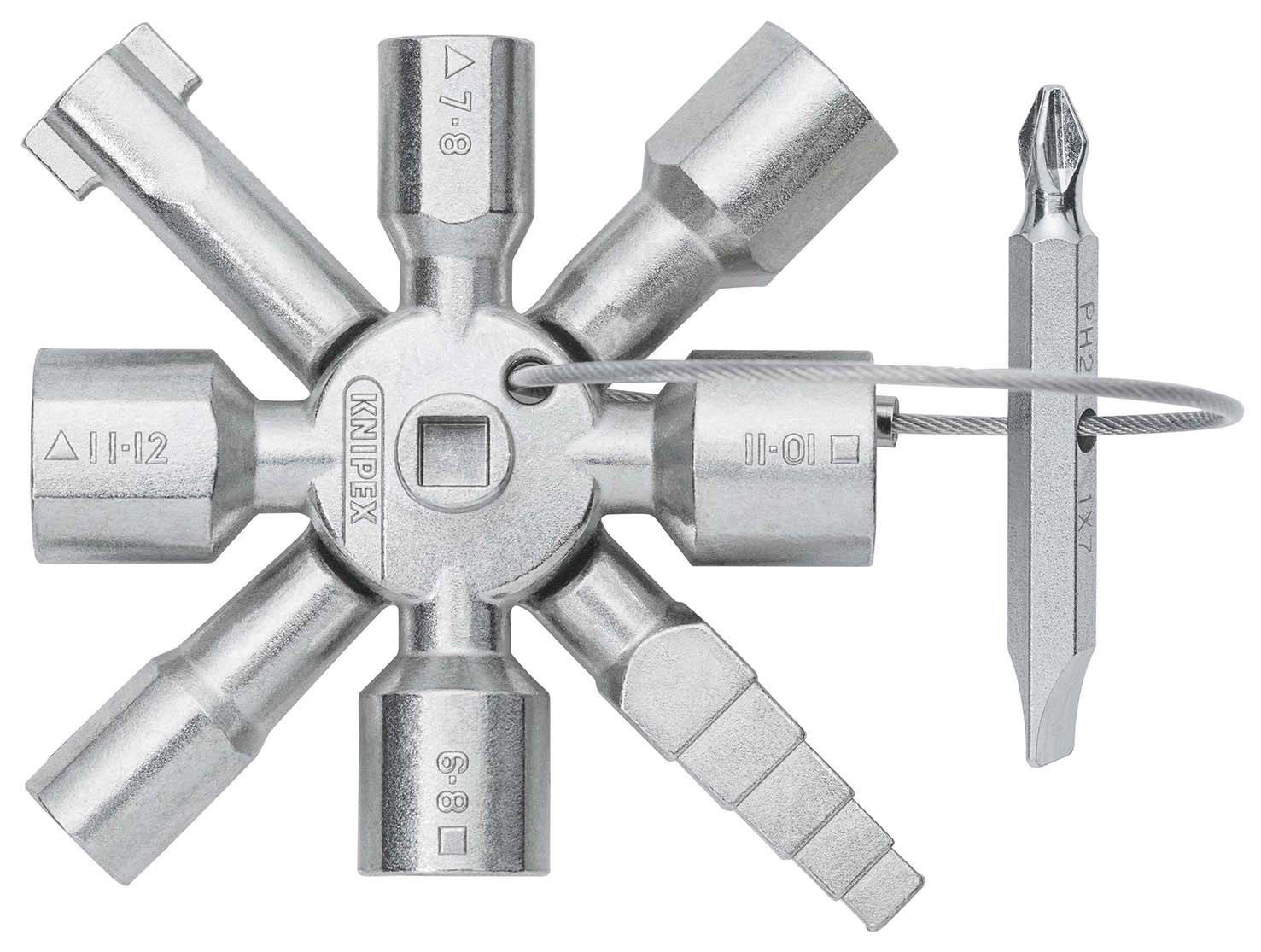 KNIPEX 00 11 01 TwinKey® Control Cabinet Key 92 mm – Image 3 of 7