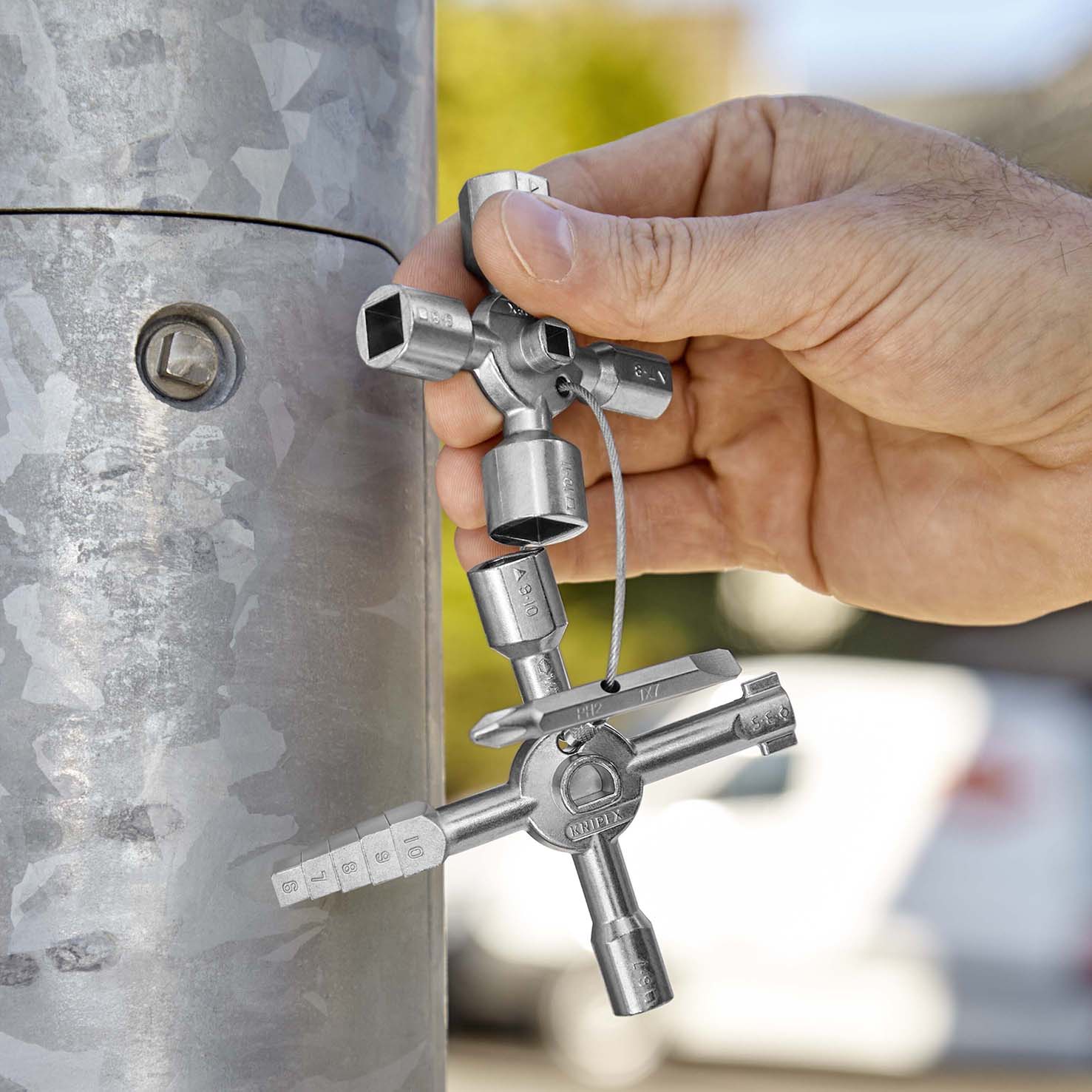 KNIPEX 00 11 01 TwinKey® Control Cabinet Key 92 mm – Image 5 of 7