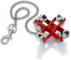KNIPEX 00 11 06 Universal Key for all standard cabinets and shut-off systems 96 mm