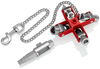 KNIPEX 00 11 06 V01 Universal Key "Construction" for all standard cabinets and shut-off systems 90 mm (self-service card/blister)