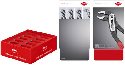 KNIPEX 00 18 01 V17 LE Counter Display empty for 10 x 88 01 300
