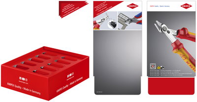 KNIPEX 00 18 01 V37 LE Counter Display empty for 10 x 78 06 125