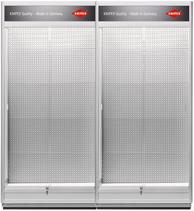KNIPEX 00 19 30 VIT 3 Show cabinet for product presentation for assembly to tool bars