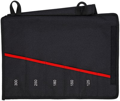 KNIPEX 00 19 55 S4 LE Roll-up case for pliers wrenches empty 6 compartments 340 mm