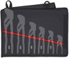 KNIPEX 00 19 55 S4 LE Roll-up case for pliers wrenches empty 6 compartments 340 mm