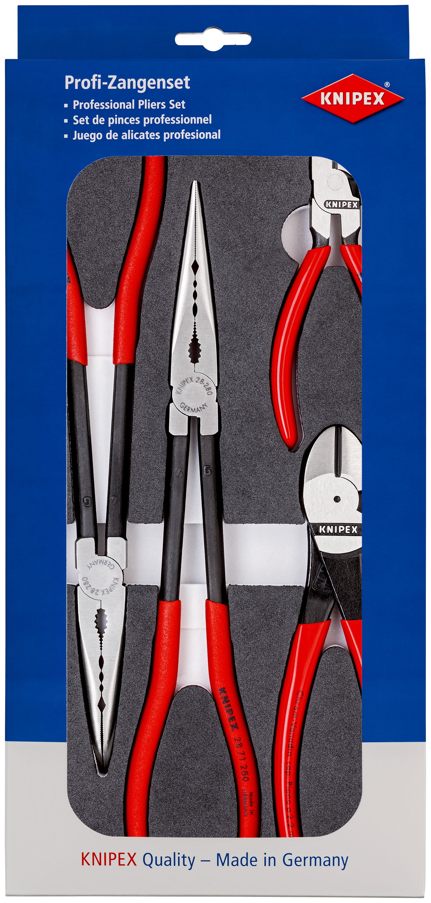 KNIPEX 00 20 01 V16 Set of pliers in a foam tray 4 parts  – Image 2 of 3