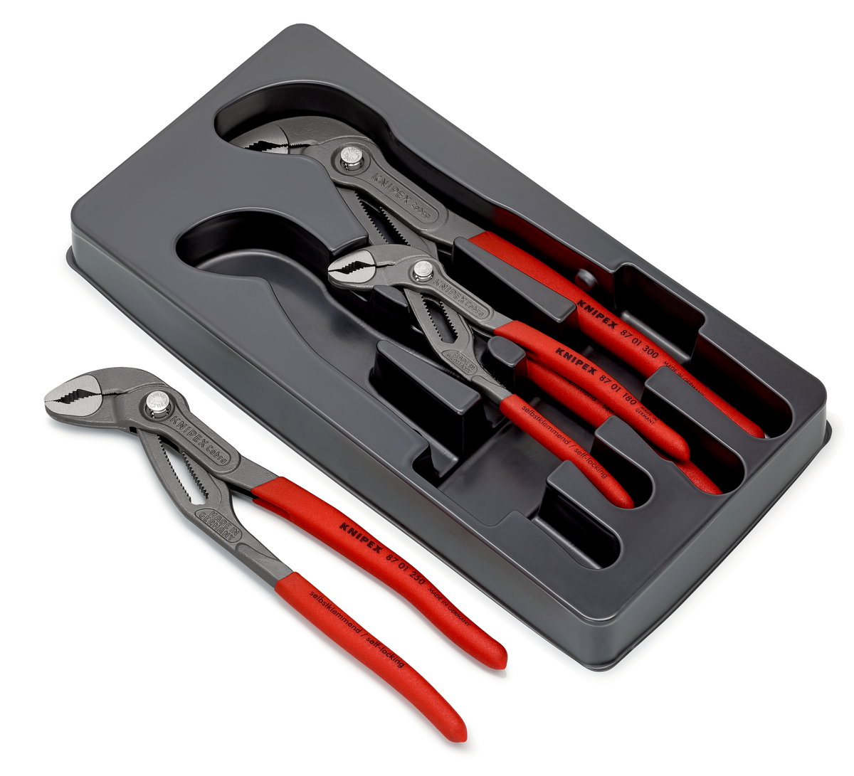 KNIPEX 00 20 09 V02 Cobra® Set 1 x 87 01 180, 1 x 87 01 250, 1 x 87 01 300  – Image 2 of 2