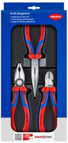 KNIPEX 00 20 11 Assembly Set 1 x 03 02 180, 1 x 26 12 200, 1 x 70 02 160 