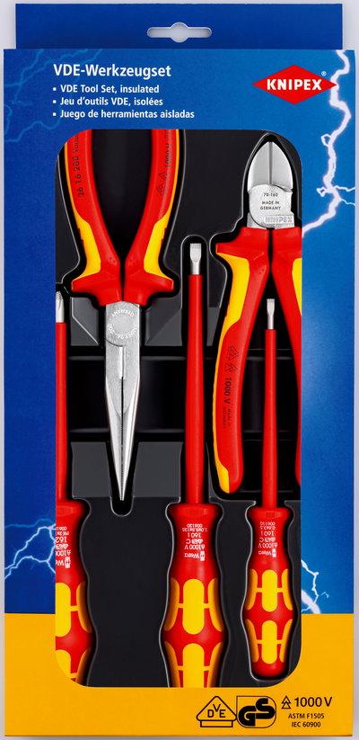 KNIPEX 00 20 13 VDE Tool Set 5 pieces