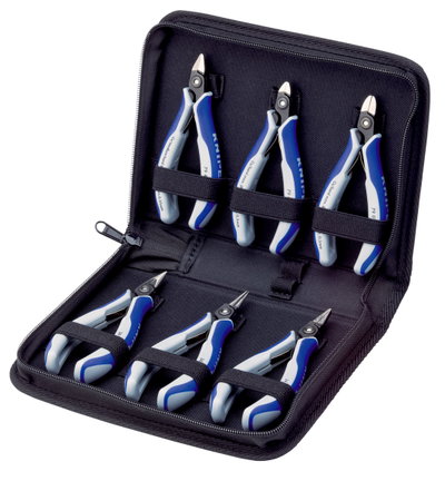 KNIPEX 00 20 16 P Case for Electronics Pliers with tools for work on electronic components