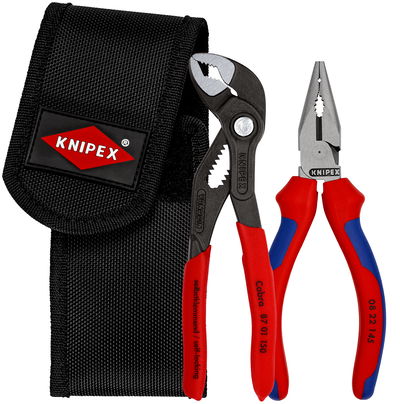 KNIPEX 00 20 72 V06 Mini pliers set in belt tool pouch 1 x 08 22 145, 1 x 87 01 150
