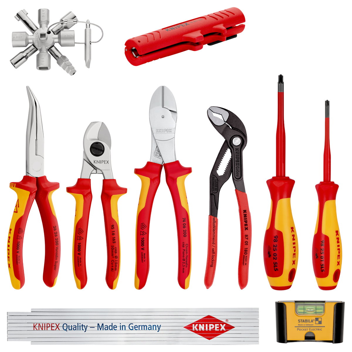 KNIPEX 00 20 90 V01 Extension Set Electro 1 10 parts 