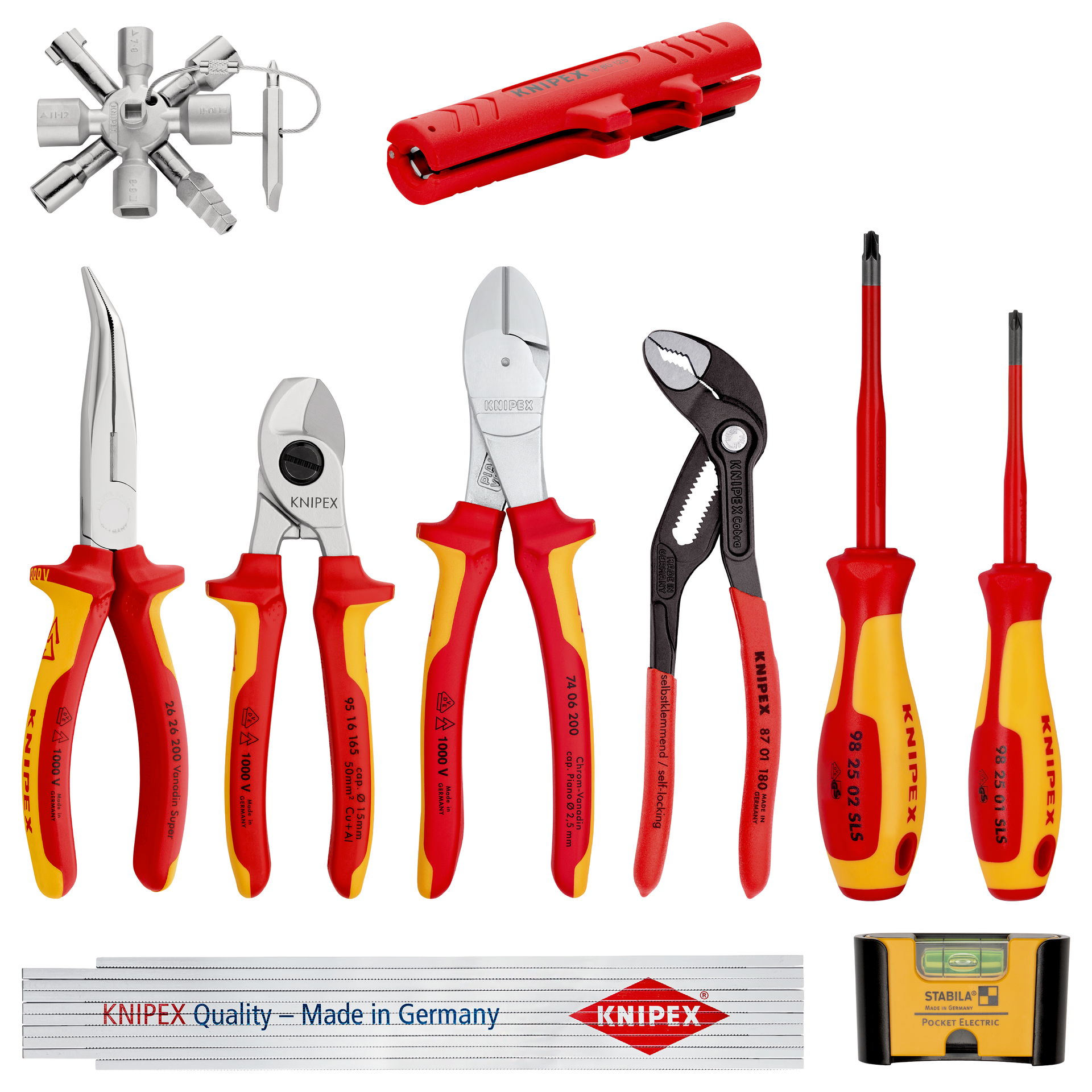 KNIPEX 00 20 90 V01 Extension Set Electro 1 10 parts 