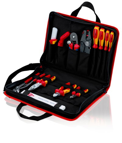 KNIPEX 00 21 11 Tool Bag "Compact" Electric 14 piece