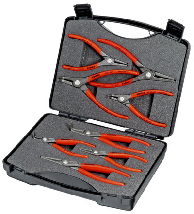 KNIPEX 00 21 25 Tool Box "SRZ" Circlip Pliers 8 parts