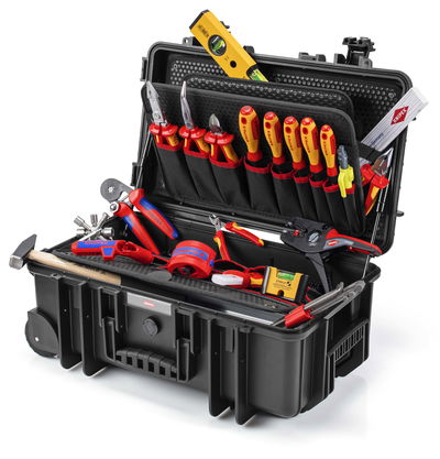 KNIPEX 00 21 33 E Tool Case "Robust26 Move" Electric 23 parts