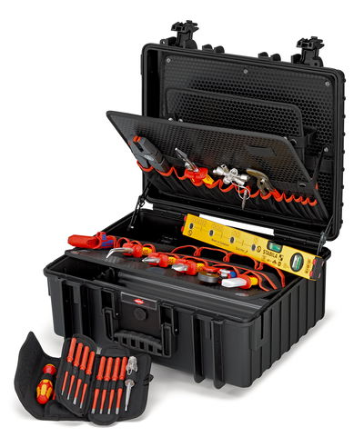KNIPEX 00 21 36 Tool Case "Robust34" Electric 11 parts