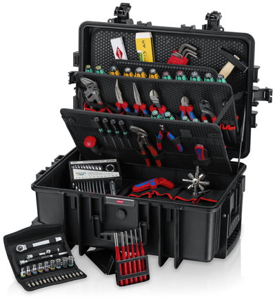 KNIPEX 00 21 37 M Tool Case "Robust45 Move" Mechanic 39 parts